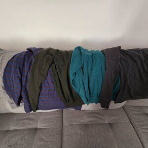 Lot of five (5) Men's SZ MEDIUM tops (Lacoste, Gant, APC, Casamoda, Billy Reid)